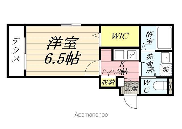 SECURE HOUSE ノース(1K/1階)の間取り写真