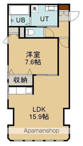 山の手ビルマンション(1LDK/2階)の間取り写真
