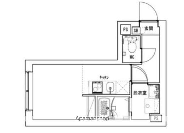 LUDENS椎名町(ワンルーム/3階)の間取り写真