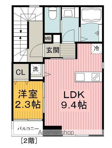 イルフィオーレパオⅦ(1LDK/3階)の間取り写真