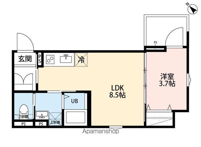 ROBOT HOME 鎌ケ谷(1LDK/2階)の間取り写真