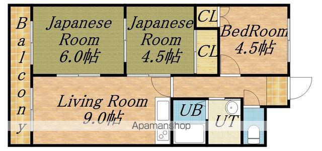アーバンコート新琴似(3LDK/4階)の間取り写真