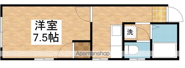 ブラン柏(1K/1階)の間取り写真