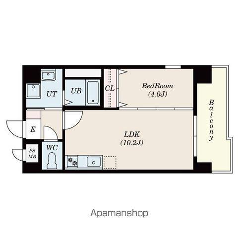 マノアール今池(1LDK/5階)の間取り写真