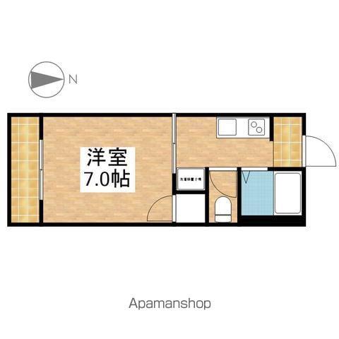 コーポサンライズ(1K/1階)の間取り写真