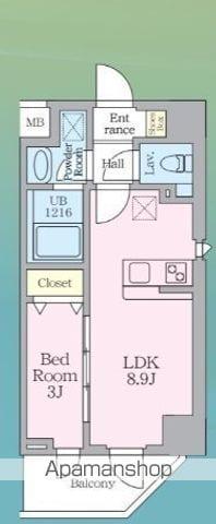 ルフォンリヴェント板橋西台(1LDK/3階)の間取り写真