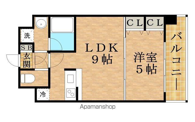 CITY SPIRE西中島(1LDK/7階)の間取り写真