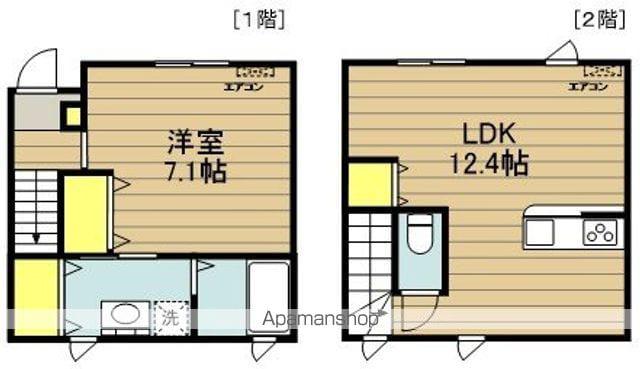 ピースコート(1LDK/1階)の間取り写真