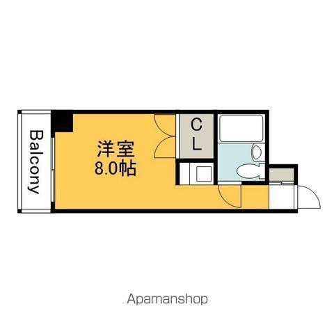 プロスパー十日市(ワンルーム/5階)の間取り写真