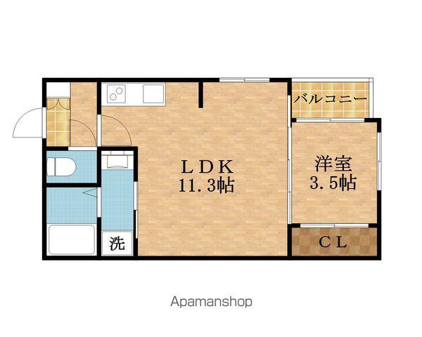 NEXTAGE 城東(1LDK/1階)の間取り写真