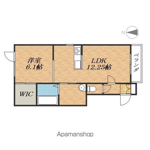 TOWN西23南1 CLOVER B(1LDK/2階)の間取り写真