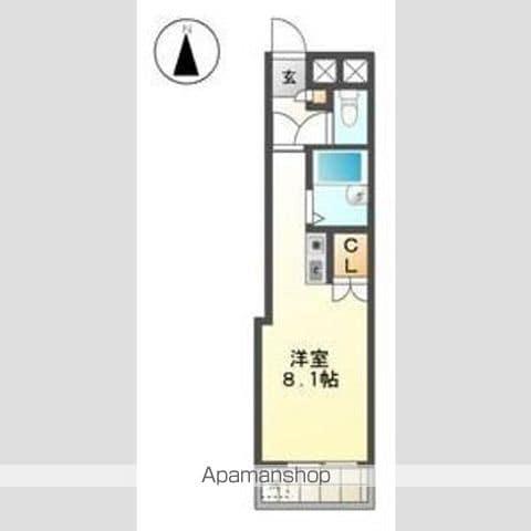 レジデンス藤(1K/3階)の間取り写真