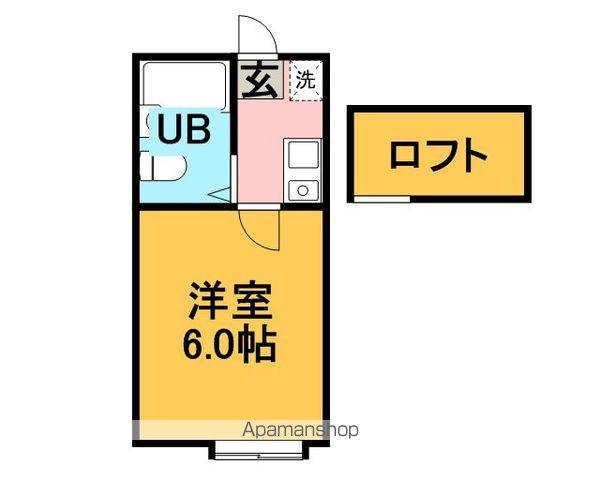 コスモハイツ多治見(1K/1階)の間取り写真