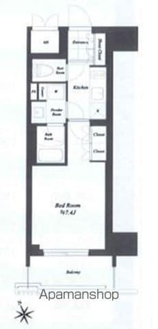 THE GATEHOUSE浅草雷門(1K/9階)の間取り写真