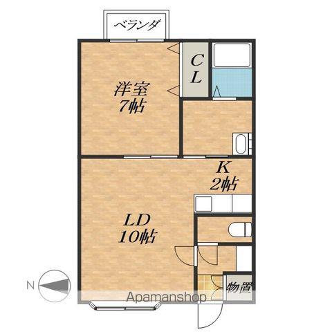 FREAⅡ(1LDK/1階)の間取り写真