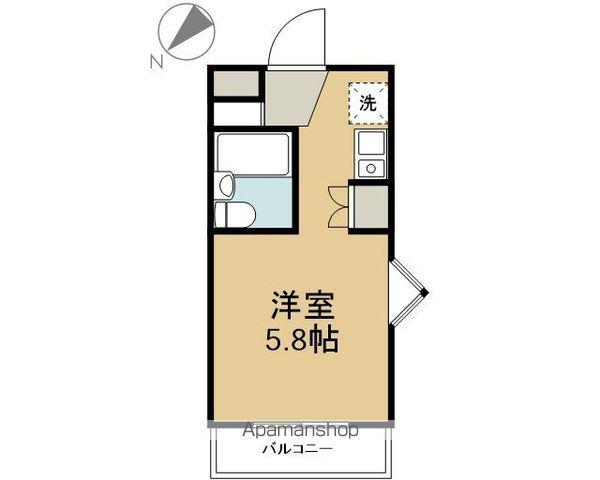 新浦安シーサイドハイム(1K/3階)の間取り写真