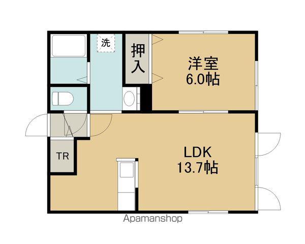ロイヤルハイム沼ノ端D(1LDK/2階)の間取り写真