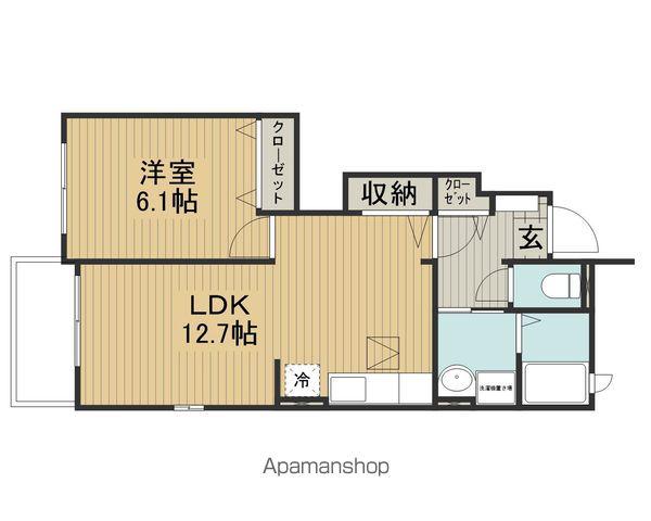 トランキル・ハリマ(1LDK/1階)の間取り写真