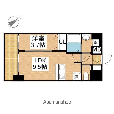 プレサンス上前津ディアシス(1LDK/10階)の間取り写真