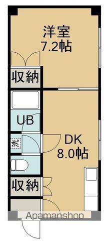 幸ハイツ(1DK/3階)の間取り写真