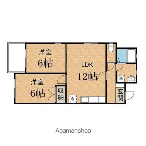 ファミーユ桜ヶ丘(2LDK/5階)の間取り写真