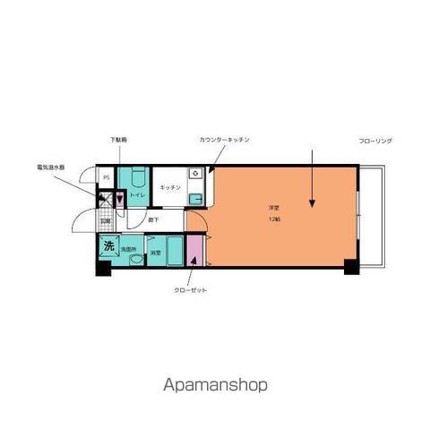 エミネンスパレス(1K/6階)の間取り写真