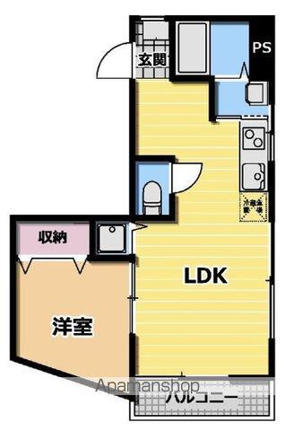 HOUSEKUL千駄木ビル(1LDK/3階)の間取り写真