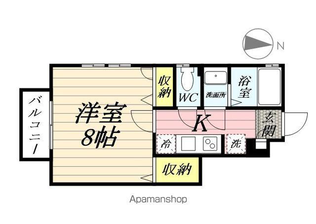 プレシャス緑園(1K/1階)の間取り写真