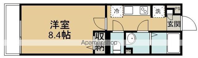 リブリ・プレジャー(1K/1階)の間取り写真