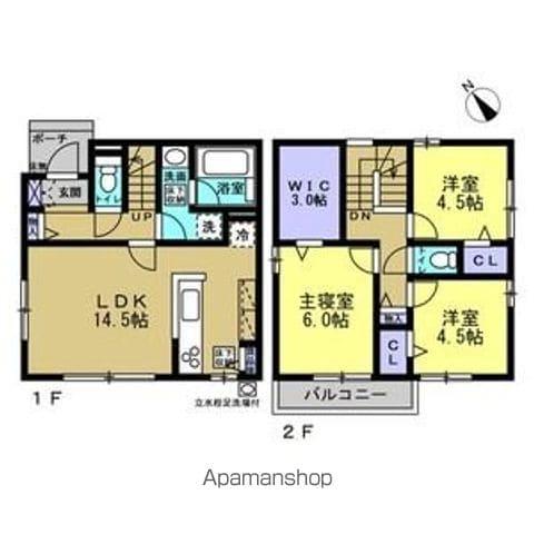 千代田・常磐緩行線 南柏駅 徒歩17分 2階建 新築(3LDK)の間取り写真
