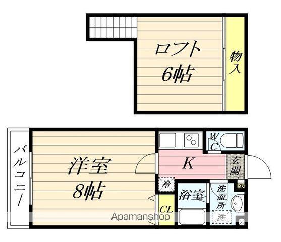 マタンソレーユ(1K/1階)の間取り写真