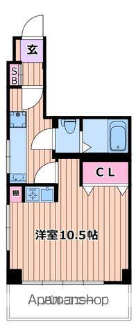 和宏ハイツ(ワンルーム/2階)の間取り写真