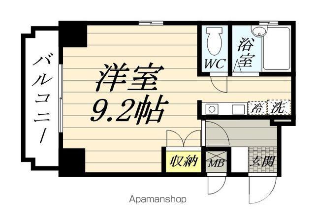 フィオーレ横浜(ワンルーム/4階)の間取り写真