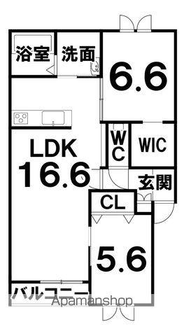 JAMS(2LDK/2階)の間取り写真