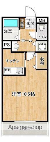 ウイングス7番館(ワンルーム/3階)の間取り写真