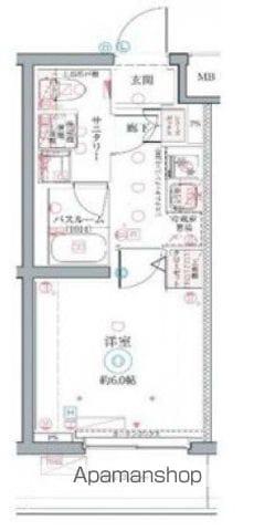 CREVISTA井荻(1K/4階)の間取り写真