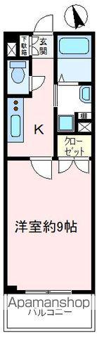 セントラルプラザ清瀬(1K/4階)の間取り写真