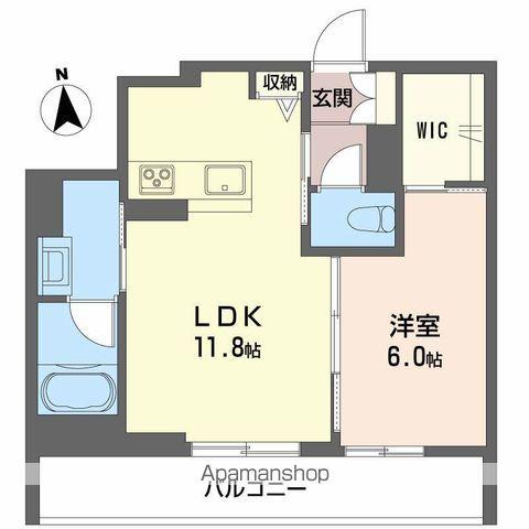 パークレジデンス香久池(1LDK/1階)の間取り写真