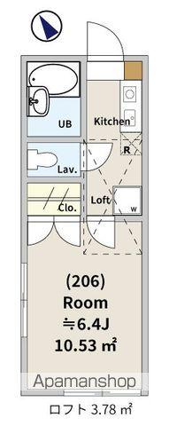 元町2丁目共同(1K/2階)の間取り写真