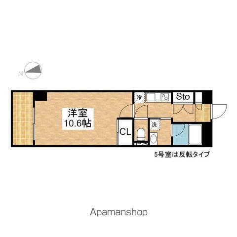 レジデンス上前津スクエア(1K/4階)の間取り写真