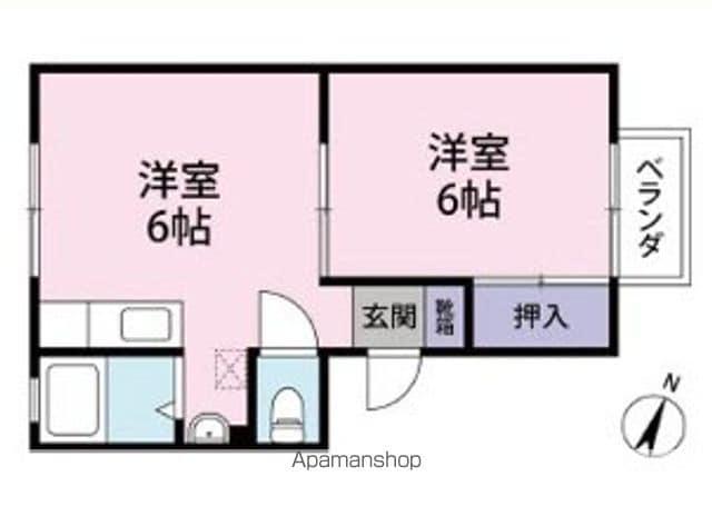 コーポさら(1DK/1階)の間取り写真