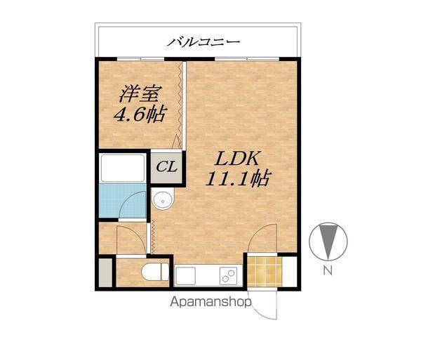 T-FLAT 204(1LDK/3階)の間取り写真