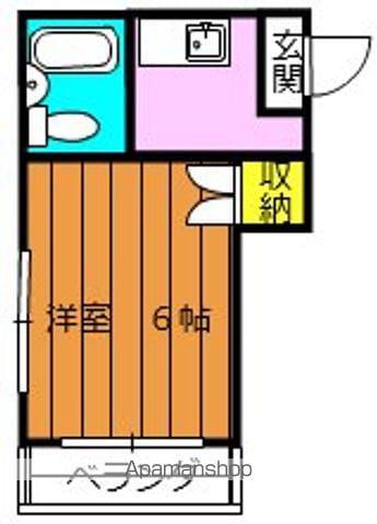 さくらハイツ(ワンルーム/2階)の間取り写真