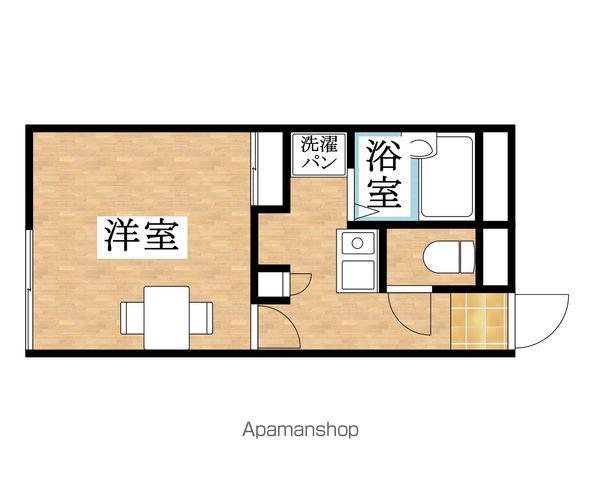 レオパレス蝉屋(1K/1階)の間取り写真