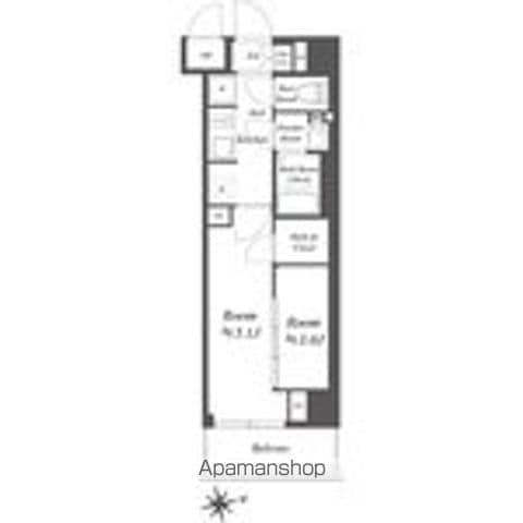 ブランシエスタ荻窪(2K/1階)の間取り写真