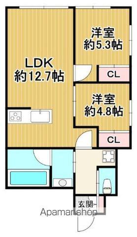 パークレジデンス平和台(2LDK/1階)の間取り写真