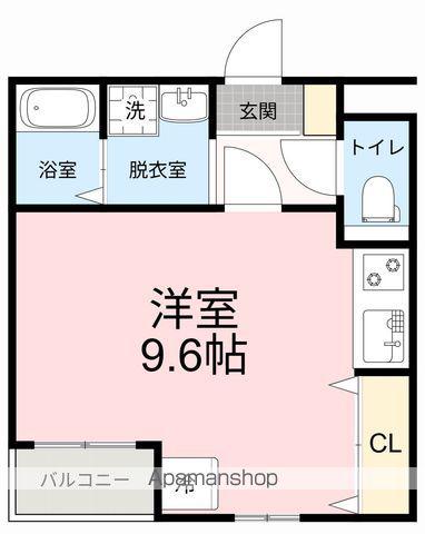 フォルト堤(ワンルーム/2階)の間取り写真