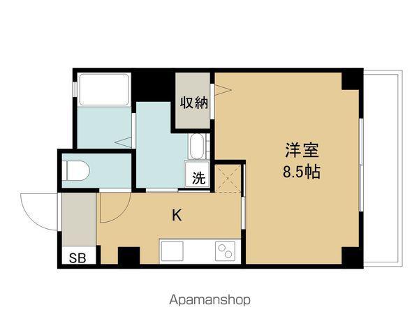 K.BUILD(1K/2階)の間取り写真