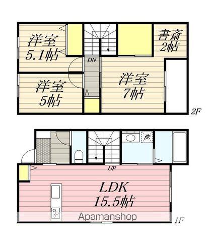 グリシーナ花ヶ浦(3LDK)の間取り写真