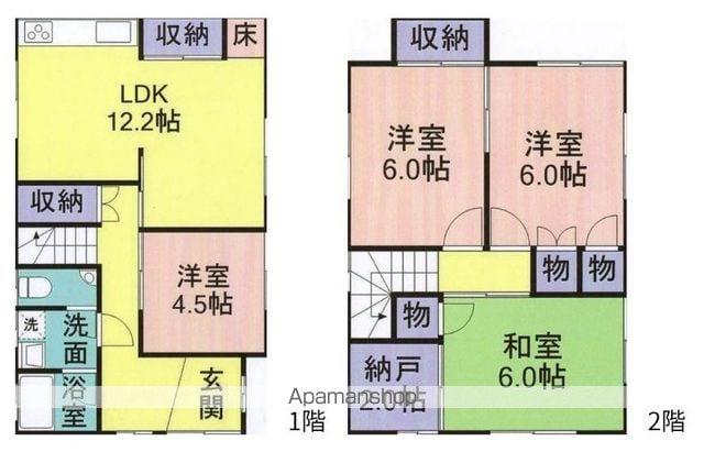 南海電鉄和歌山港線 和歌山港駅 徒歩43分 2階建 築50年(4SLDK)の間取り写真